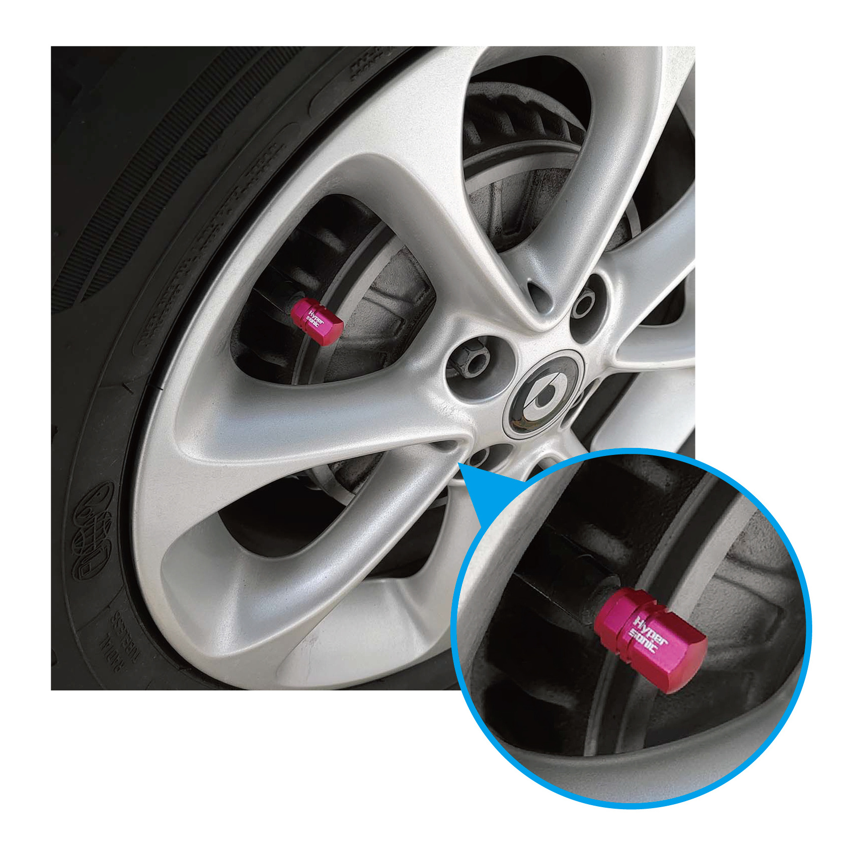 4PCS Car tire valve stem cap cover for car  HP6409