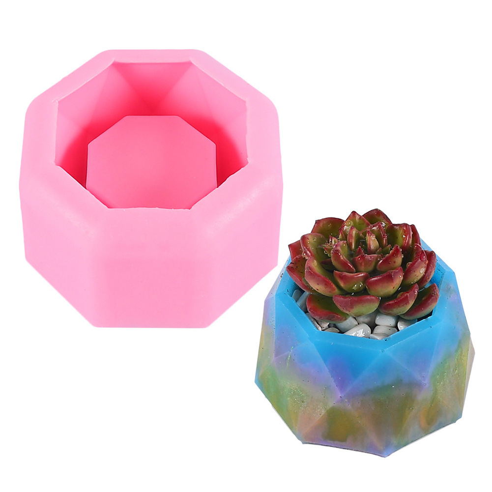 Silicone Concrete Ceramic Clay Pots Mold Planter Silicone Mould For Home Decoration Table Crafts Making Flower Pot Molds