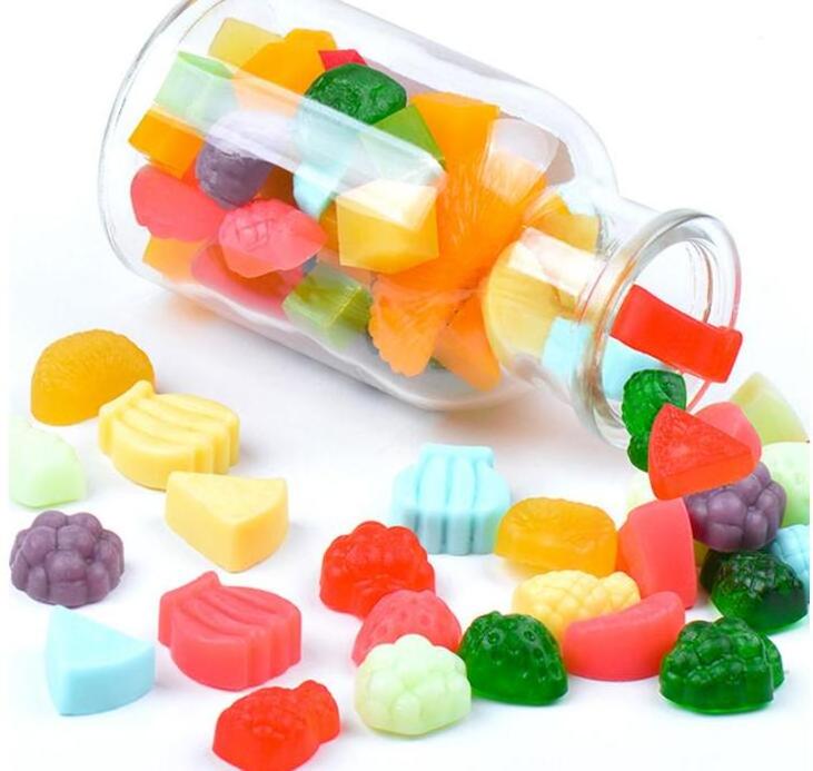 HY Silicone 66 Cavity Mini Fruit Gummy Candy Chocolate Mold