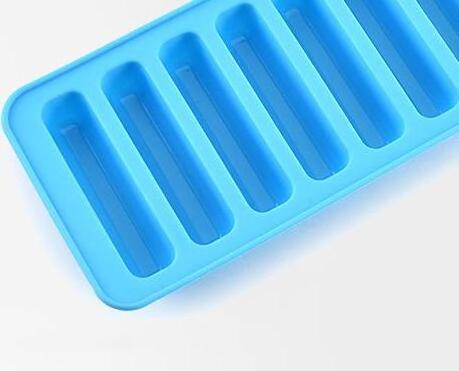 Ice Cube Tray with Easy Release Push Pop Out Narrow Ice Stick Cubes for Small Mouth Sport Water Bottles