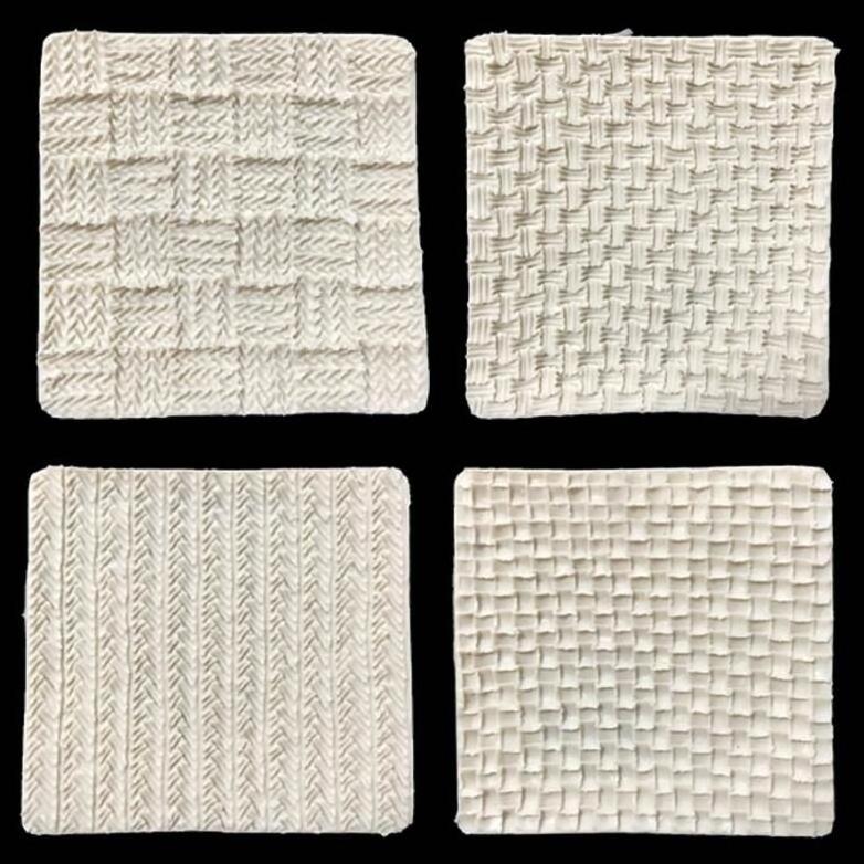 HY Sweater Pattern Texture Mold Fondant Impression Mat Sweater Texture Design Silicone Cake Decorating