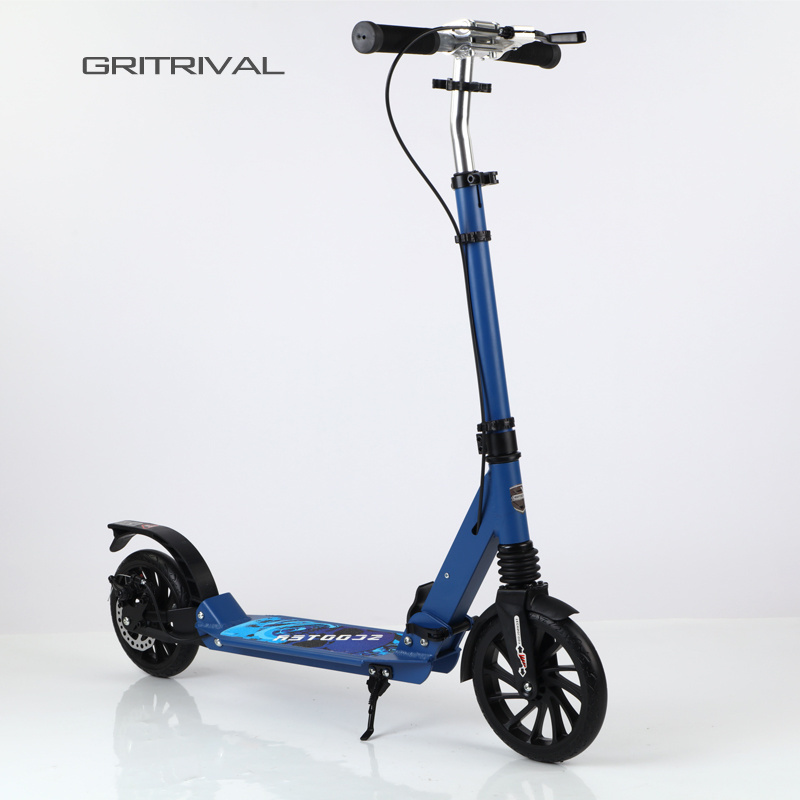 2 wheels kick aluminum 10 years wide big wheel children scooter for adults and kids 2 in 1 6 7 12 years old boy