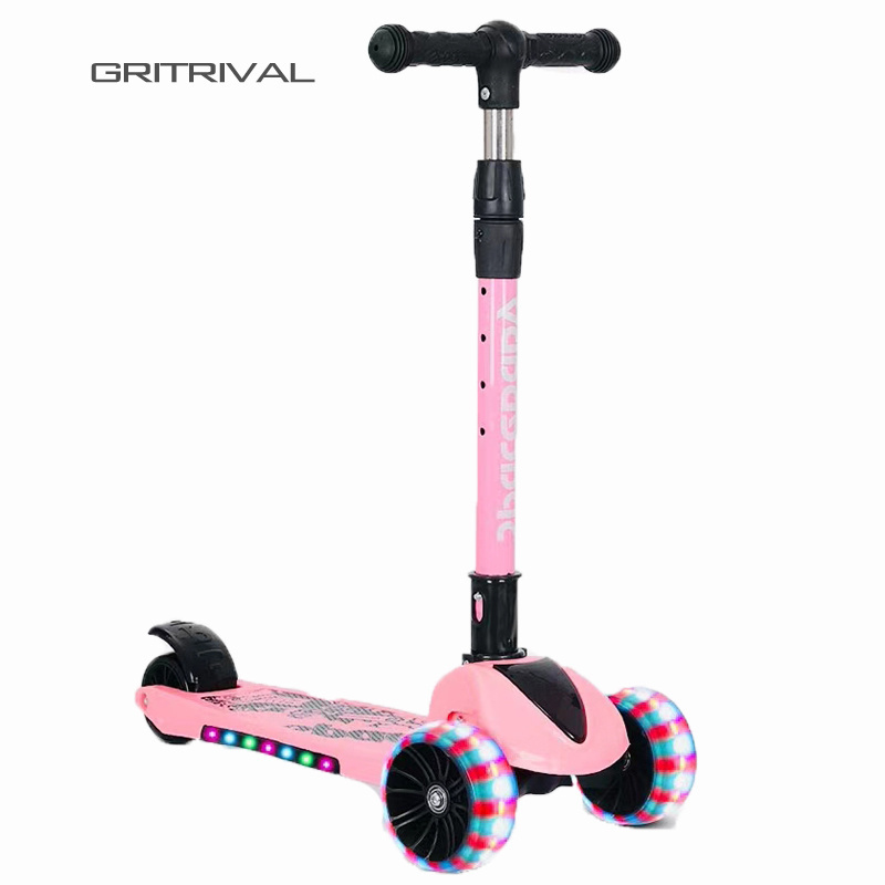 cheap kids skateboard scooty / 3 4 wheel four light up toddler children car sit skate scooters for kids boys girls 2 year old