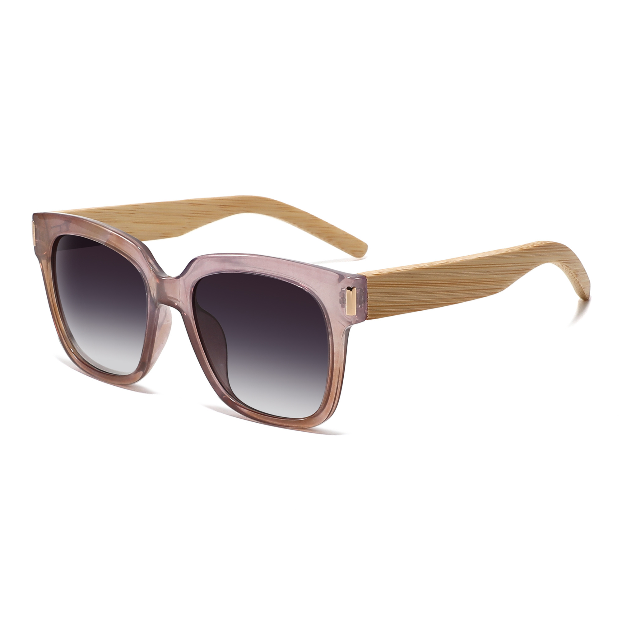 Dropshipping women sunglasses bamboo glasses with PC frame +bamboo leg sunglasses manufacturer