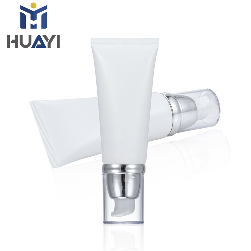 clear transparent cream plastic tubes aluminum cosmetic tubes for cosmetic printed squeeze plastic tube packaging