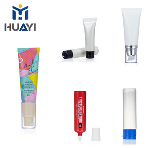 clear transparent cream plastic tubes aluminum cosmetic tubes for cosmetic printed squeeze plastic tube packaging