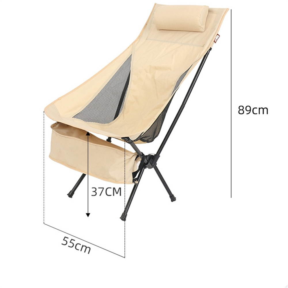 Oem Customized Outdoor Portable Ultralight Foldable Oxford Cloth Reclining Rocking Moon Travel Folding Chair