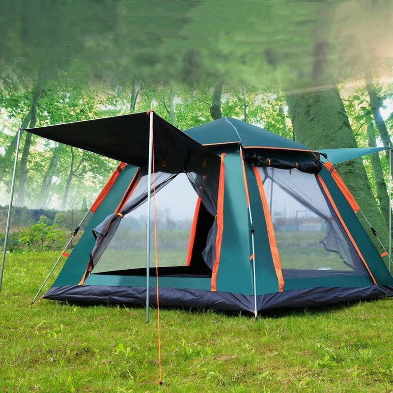 Oem Family 3 4 5 6 Persons Big Picnic Camping Outdoor Waterproof Folding Canopy Tent