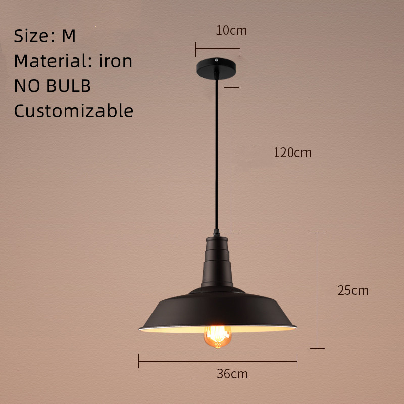 Wholesale Vintage Iron Material Lampshade, Sublimation Light Metal Ceiling Pendant Lamp Shade Cover