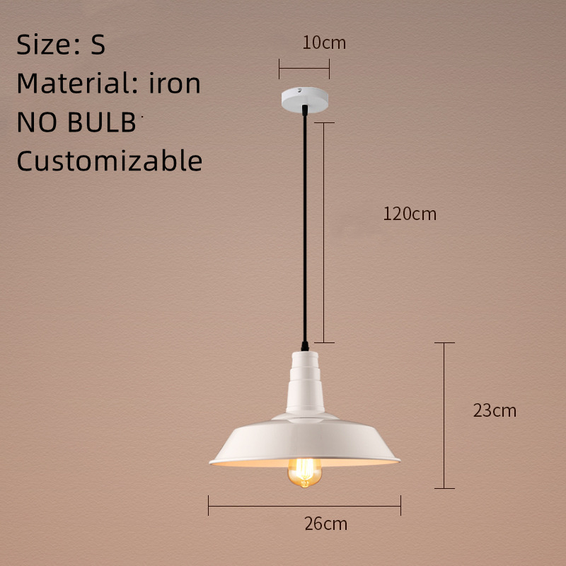 Wholesale Vintage Iron Material Lampshade, Sublimation Light Metal Ceiling Pendant Lamp Shade Cover