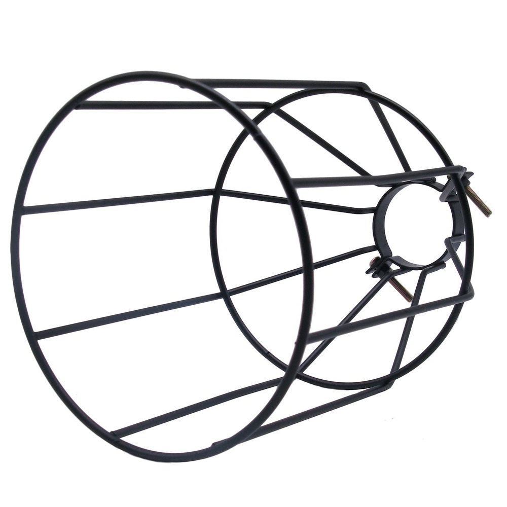 DIY Industrial Iron Black Metal Bulb Guard Industrial Vintage Pendant Lamp Cage Cover Lampshade