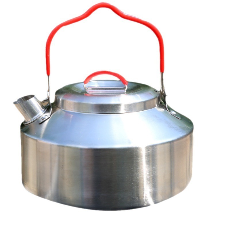 New Product 0.9L Stainless Steel Heatproof Single Handle Survival Camping Cooking Outdoor Kettle