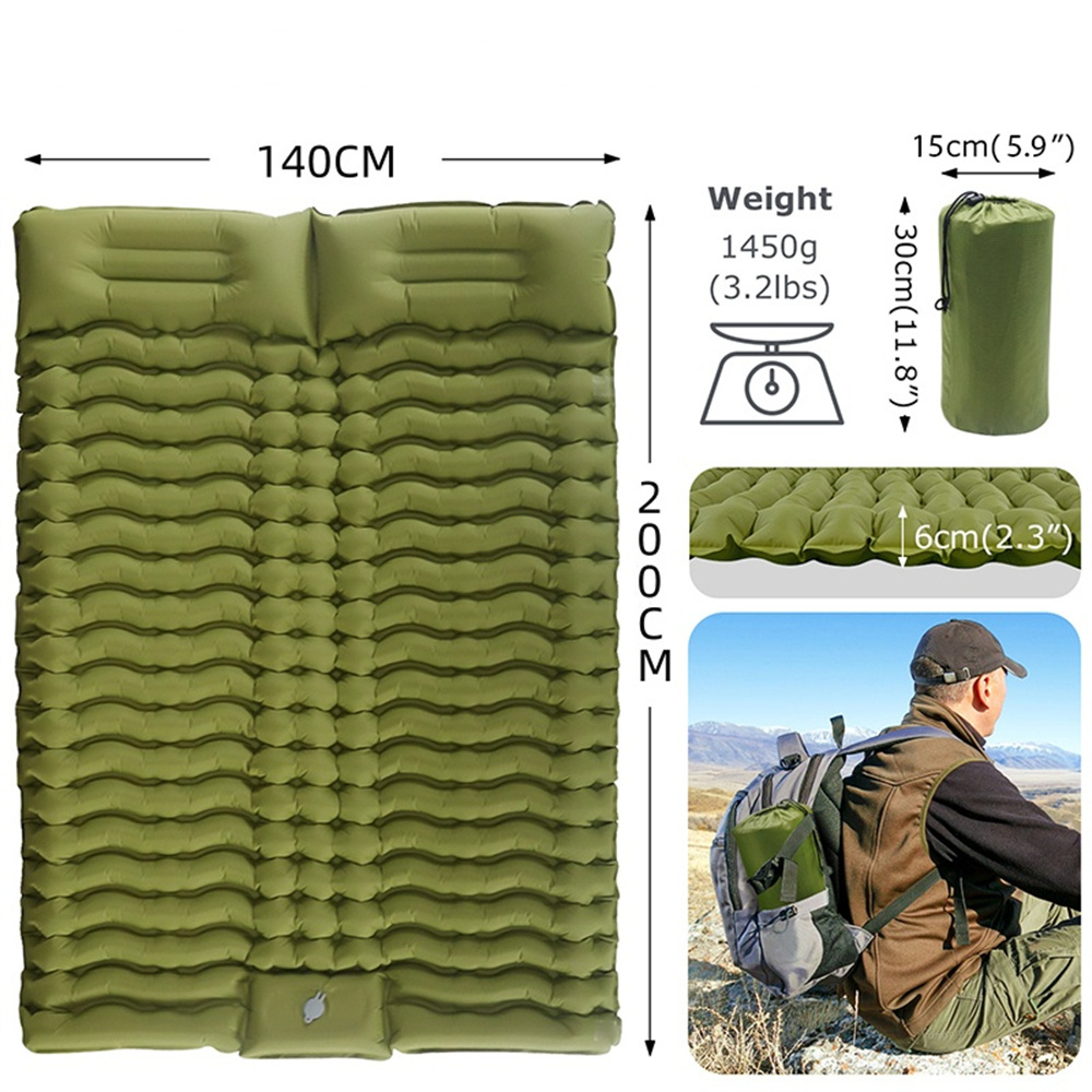 Multifunction Connectable Design Sleeping Mat Ultralight Portable Outdoor Folding Mattress Camping Double Sleeping Pad