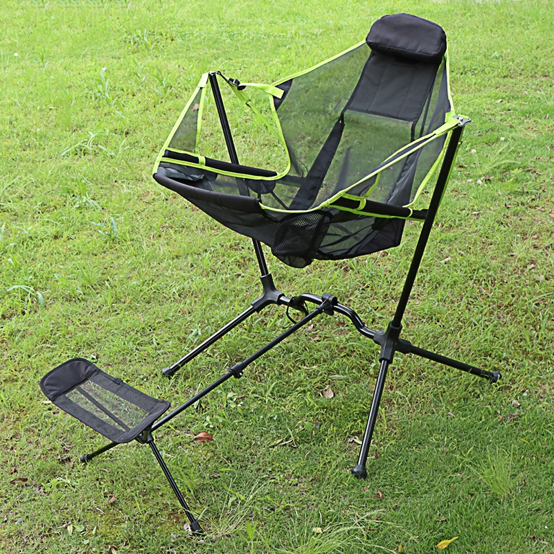 Outdoor Luxury Recliner Relaxation Comfort Garden Portable Fishing Picnic Camping Rocking Swinging Travel Folding Chair