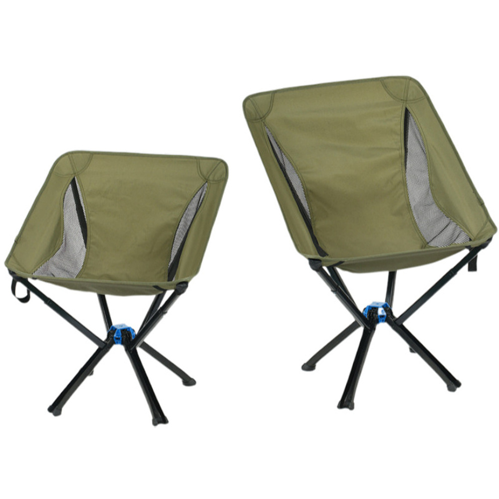 Oem Outdoor Foldable Lightweight Portable Aluminium Collapsible Reclining Folding Moon Ultralight Camping Chair