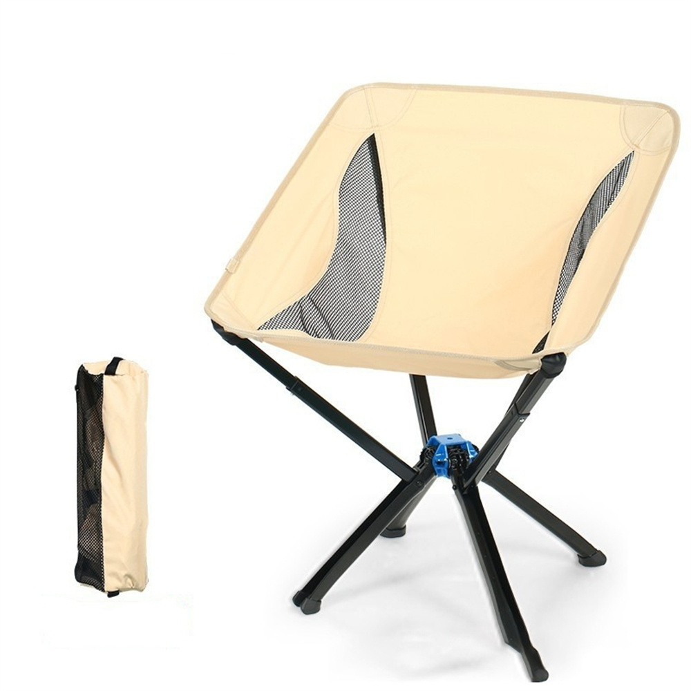 Oem Outdoor Foldable Lightweight Portable Aluminium Collapsible Reclining Folding Moon Ultralight Camping Chair