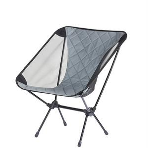 Oem Custom Outdoor Ultralight Portable Aluminum Frame Folding Beach Picnic Moon Foldable Camping Chair