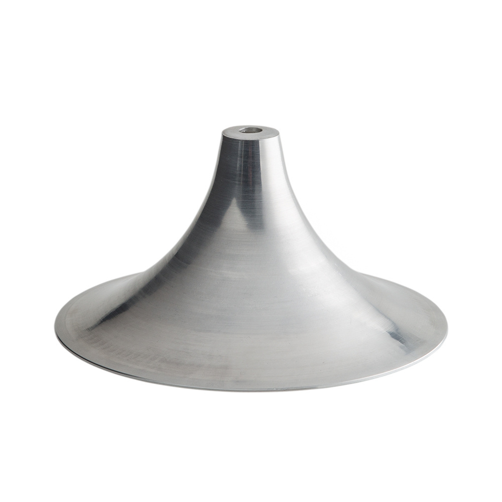 Factory Spinning Aluminum Sheet Metal Cones Deep Drawing Round Anodized Surface Finish Floor Lamp Shade Lampshade