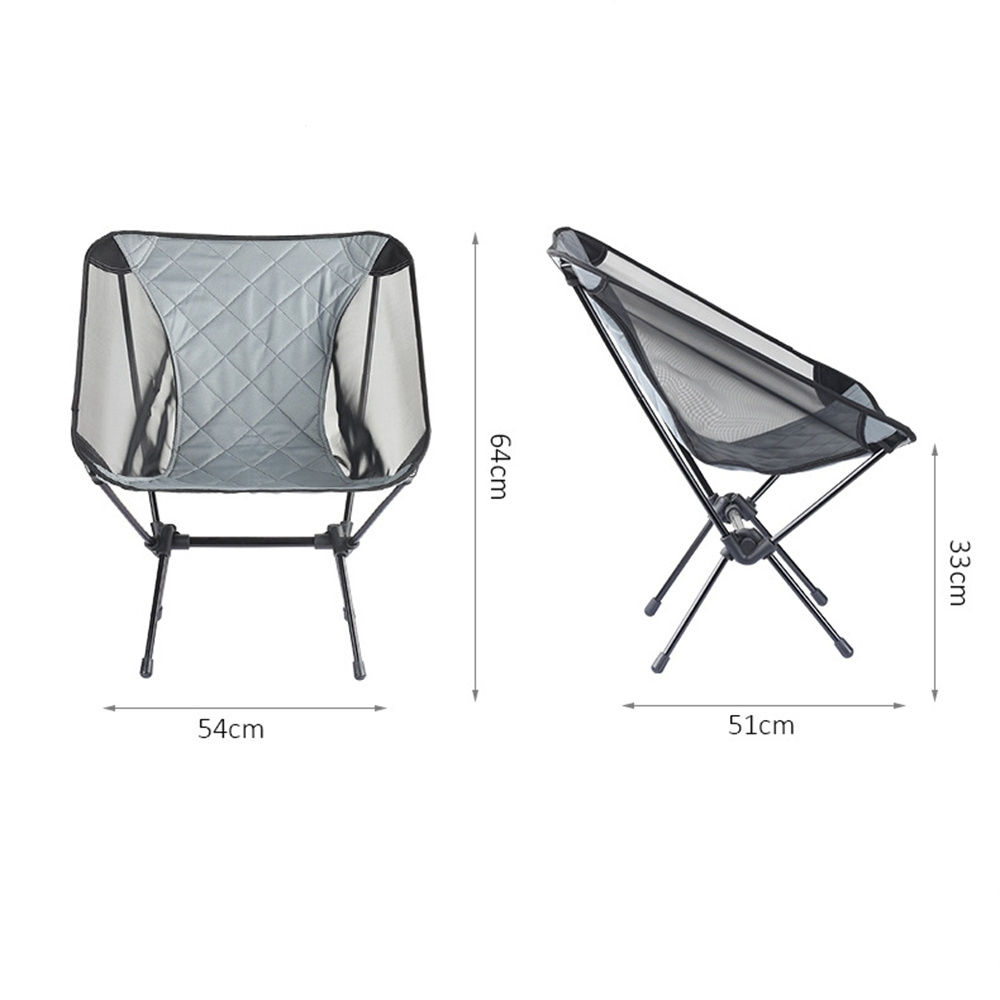 Oem Custom Outdoor Ultralight Portable Aluminum Frame Folding Beach Picnic Moon Foldable Camping Chair