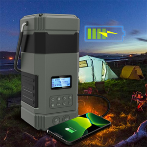 Oem Outdoor Waterproof Hand Crank Sos Dynamo Radio Solar Lamp Rechargeable Led Outdoor Multifunction Camping Lantern Solar