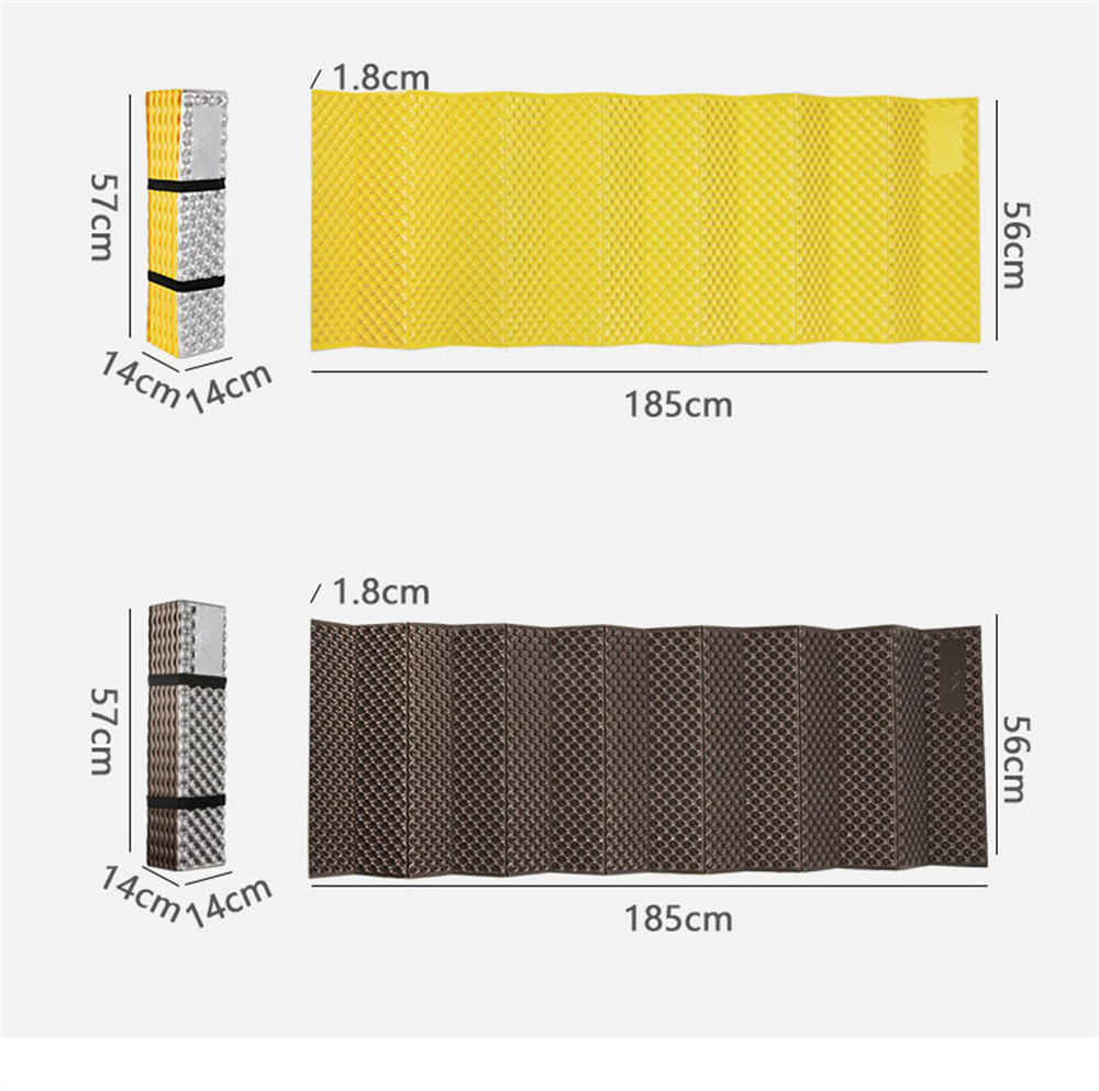 Xpe Foam Closed Honeycomb Aluminium Film Waterproof And Moisture-Proof Portable Egg Roll Foldable Camping Sleeping Mat