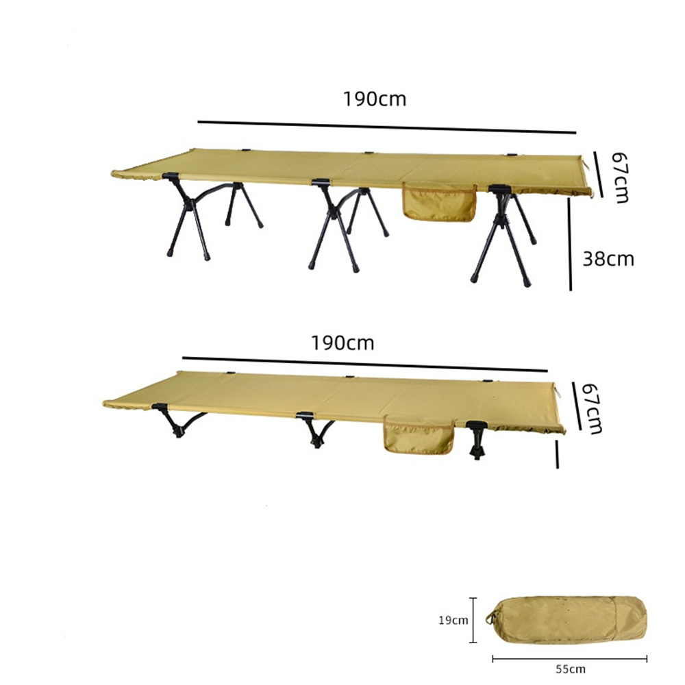 Custom Outdoor Lightweight Tourist 7075 Aluminum Foldable Adjustable Sleeping Folding Bed Camping Beds Cot For Adults