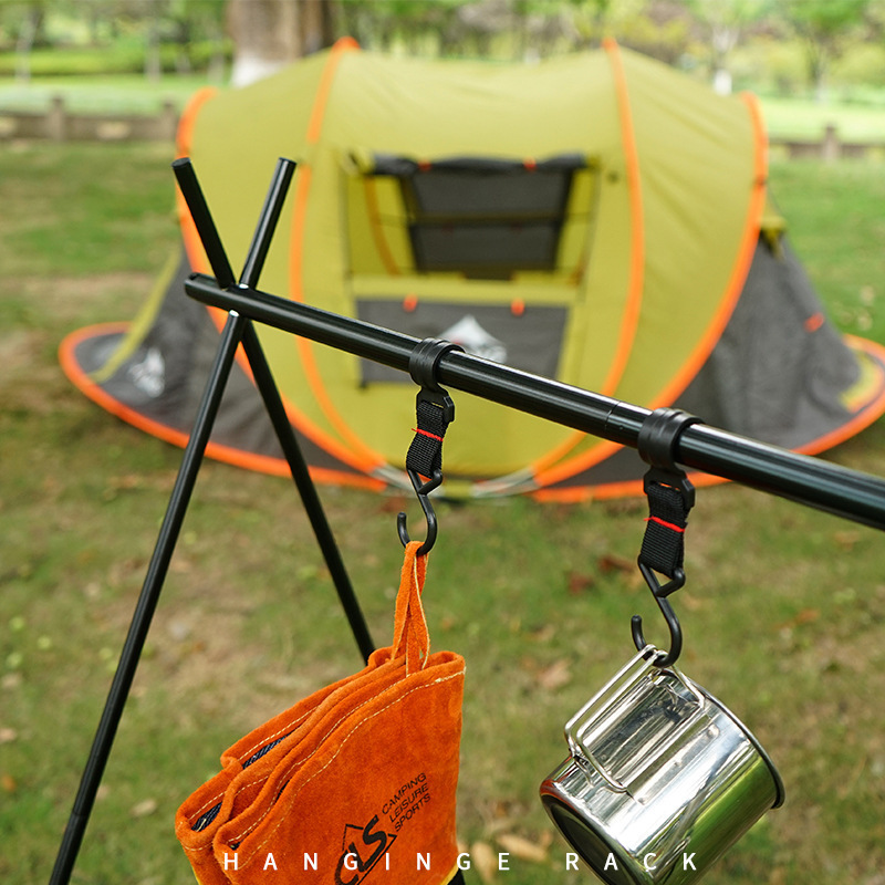 Removable Triangle Hanging Kitchen Gadgets Tool Clothes Stands Foldable Display Aluminum Alloy Outdoor Camping Storage Rack