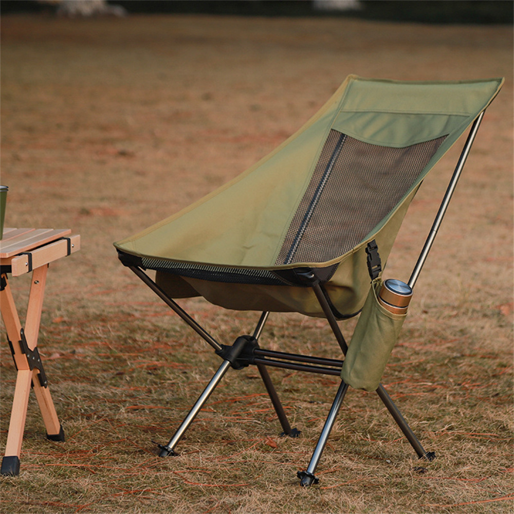 Custom Multifunctional Beach Chair Aluminum Alloy Folding Chair Outdoor Camping Camping Ultralight Fishing Leisure Folding Chair