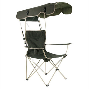 Hot Selling Iron Automatic Closing Beach Awning Fishing Folding Lying  Leisure Folding  Outdoor Camping Chair