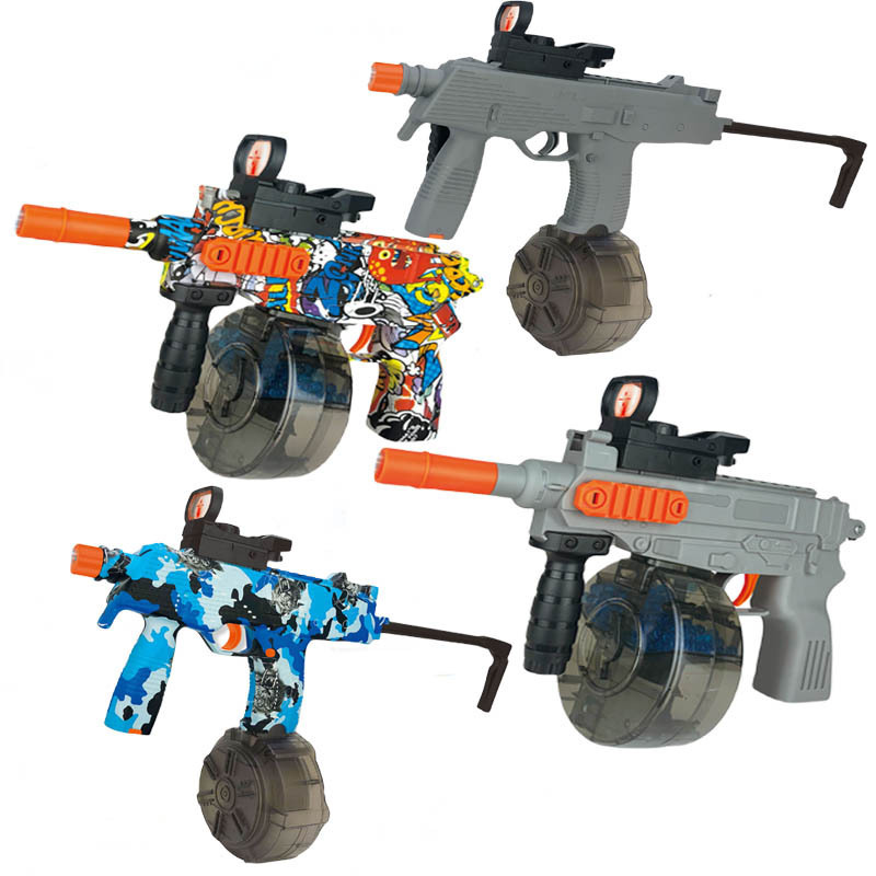 Yuanqi latest products 2024 high power m4 mp9 pistola hidrogel water bullet gel blaster gun splatter ball gel blaster with drum