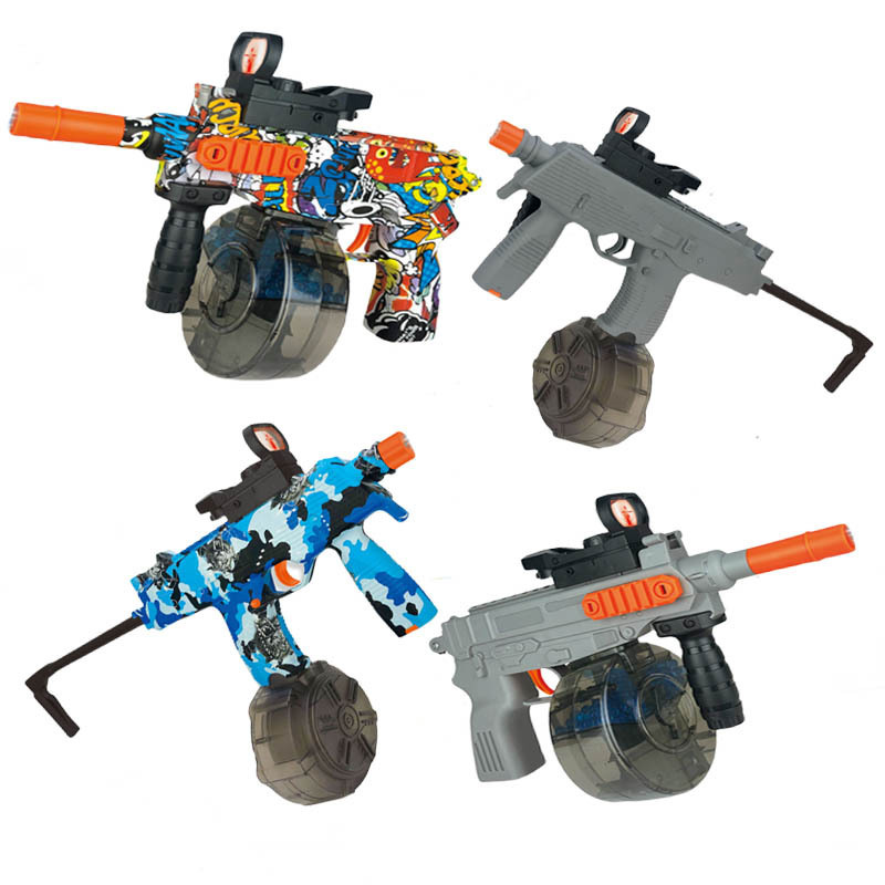 Yuanqi latest products 2024 high power m4 mp9 pistola hidrogel water bullet gel blaster gun splatter ball gel blaster with drum