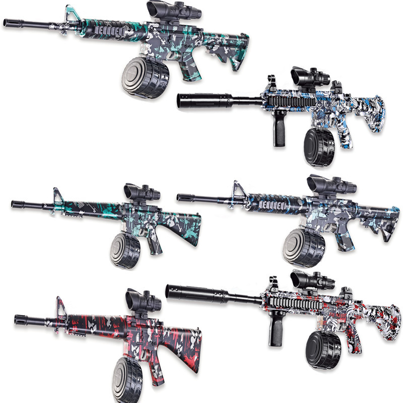 Yuanqi otros juguetes educativos automatic m416 sniper rifle electric shooting water gel ball bullet summer outdoor gun toy