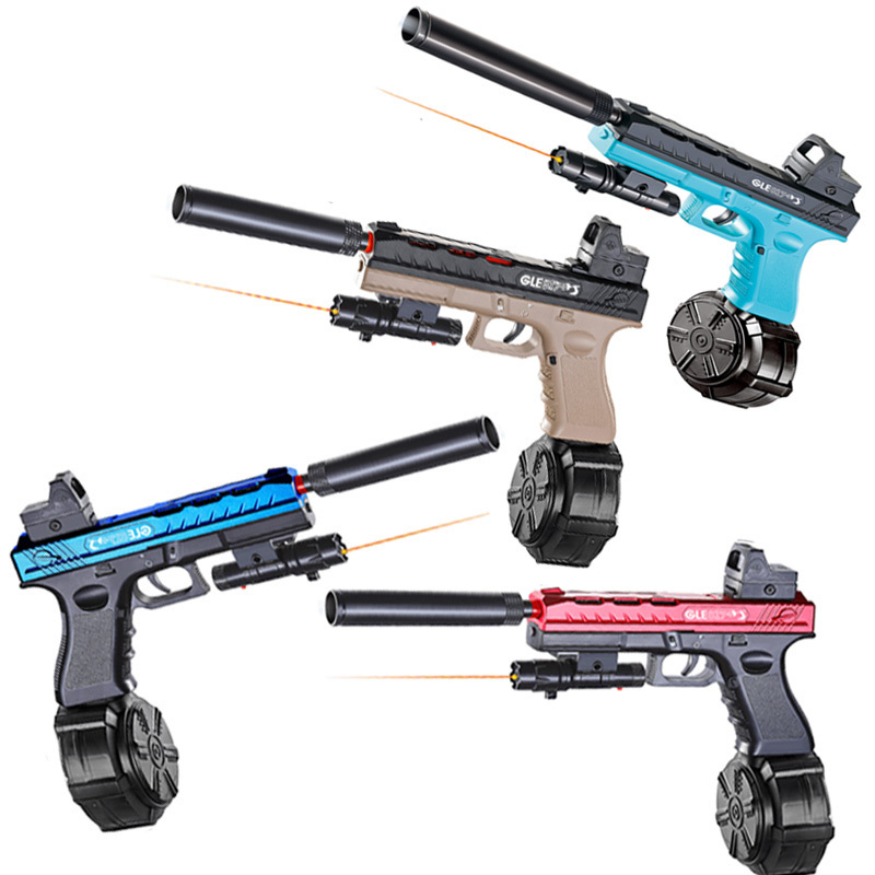 Yuanqi New Product 2024 Popular Electric Automatic Splatter Ball Gun Pistol Water Gun Gel Ball Blaster For Adult Team Game