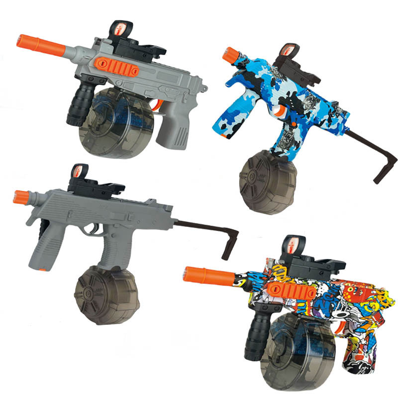 Yuanqi latest products 2024 high power m4 mp9 pistola hidrogel water bullet gel blaster gun splatter ball gel blaster with drum