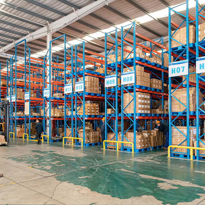 In Stock Double Deep Racking Cold Storage Warehouse Crossbeam Rack For Heavy-Duty Reticulated Shelf Duty Heavy Pallet