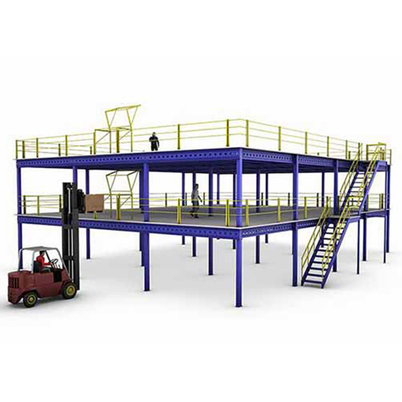 Strong load capacity steel structurePlatform, durable pallet rack supported mezzanine floor