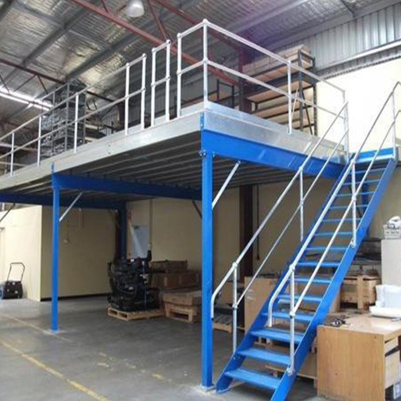 Attic Warehouse Storage Shelves With Mezzanine Floor Panels