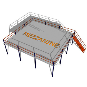 Strong load capacity steel structurePlatform, durable pallet rack supported mezzanine floor