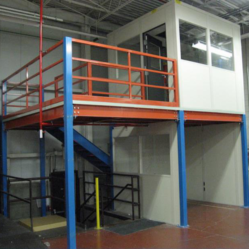 Attic Warehouse Storage Shelves With Mezzanine Floor Panels