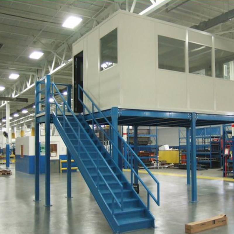 Attic Warehouse Storage Shelves With Mezzanine Floor Panels