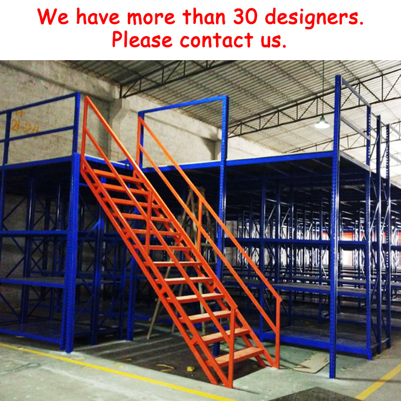 Attic Warehouse Storage Shelves With Mezzanine Floor Panels