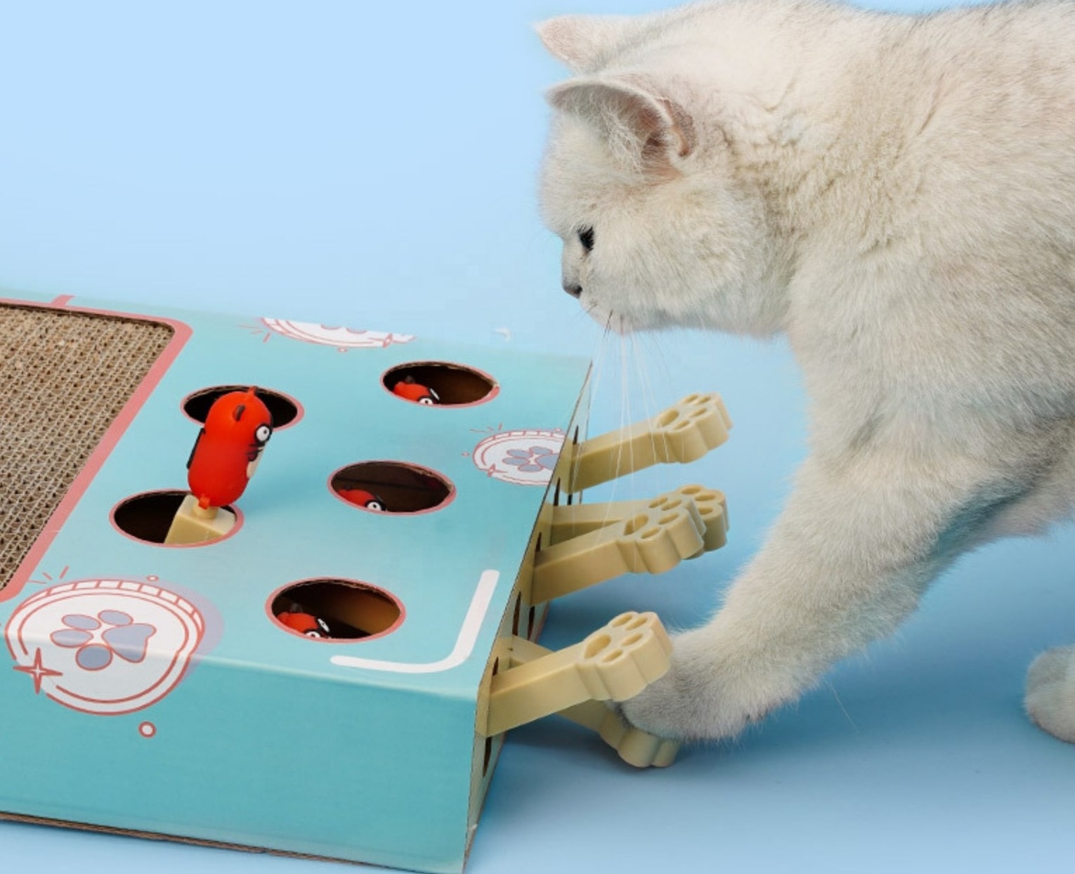 Cat Enrichment Toys for Indoor Cats Indoor Cat Scratching Post Toy Safe and Fun Paw Scratcher