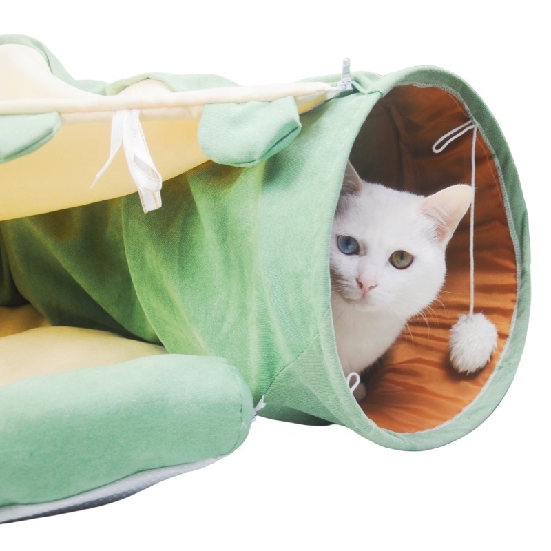 Hyra Best Selling Wasabi Kitten Tunnel Cat Tunnel Tube Cat Collapsible Interactive Play Toy Pet Toy