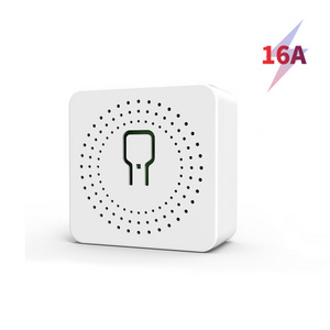 mini tuya wifi smart switch 16A/10A diy light switches 2 Way control wireless switch wifi smart breaker