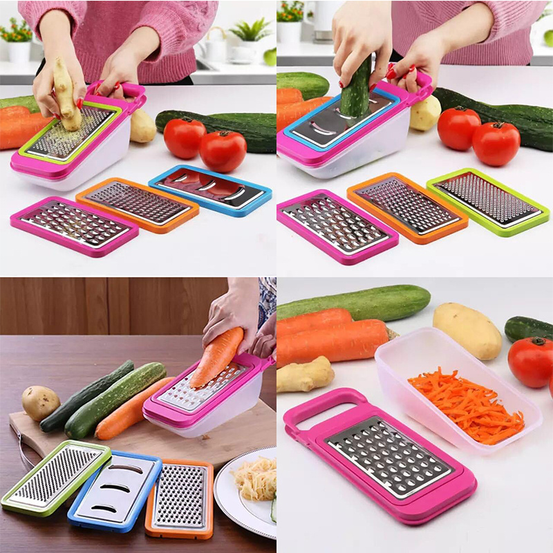 HYRI New Design Stainless Steel Grater Custom Multi-functional Manual Hand Kitchen Vegetable Chopper