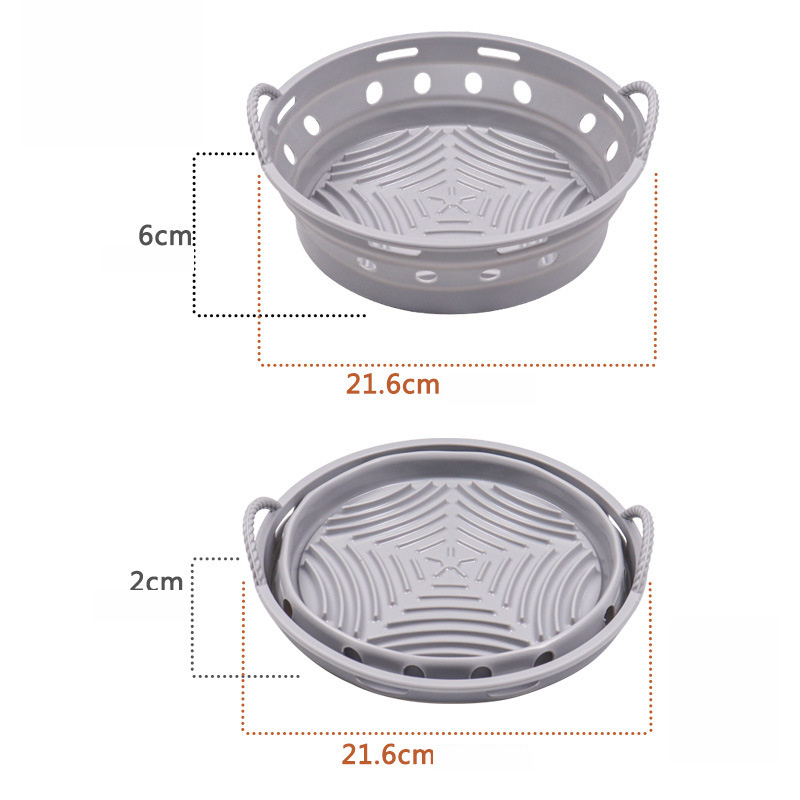 Hot Sale 5.25 inch  nonstick silicone ramekins for air fryer for 8L 9L 10L 15L digital cosori mini air fryer