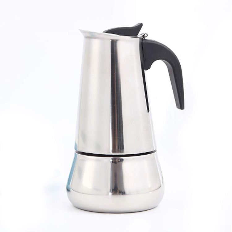 Hyri Hot Custom Espresso Maker Stainless Steel Espresso Pots Stove Top 6 Cup Italian Coffee Maker Percolator Moka Pot