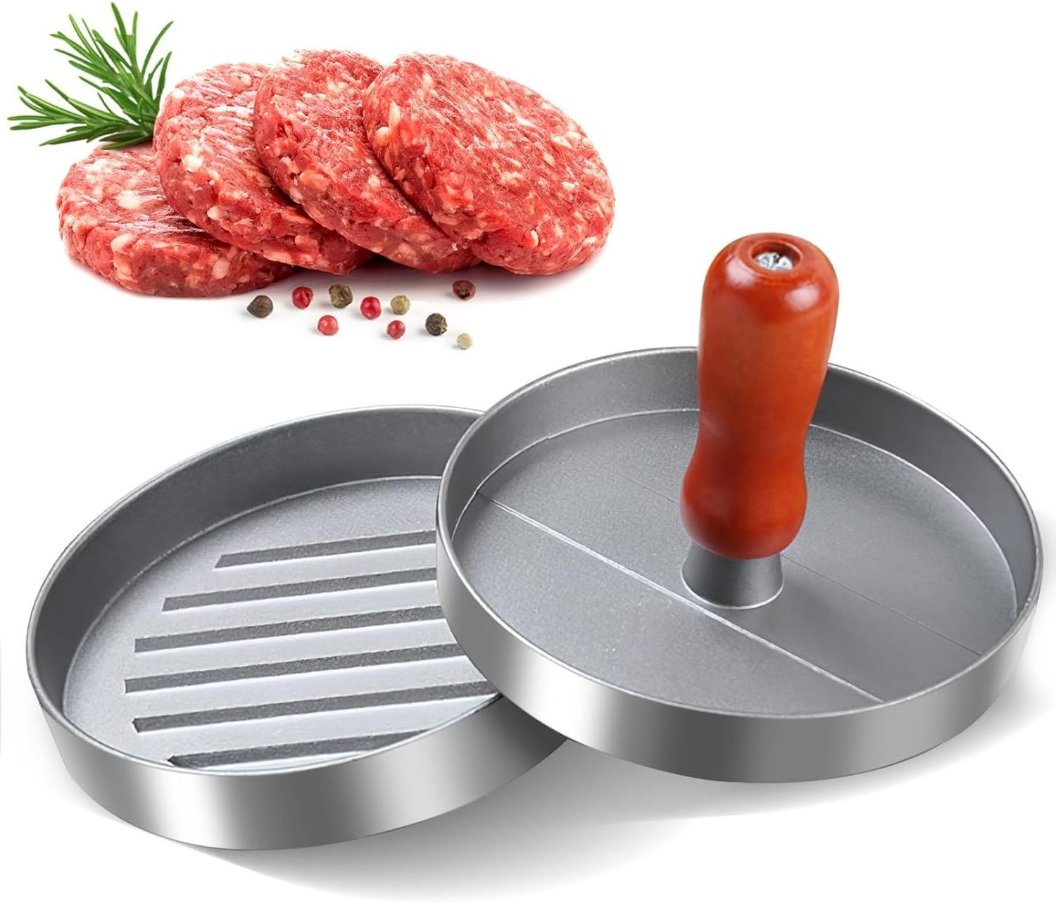 HYRI 2024 New Patty Press Making Machine Round Hamburger Meat Cake Rice Press Hamburger Press Patty Maker Forming