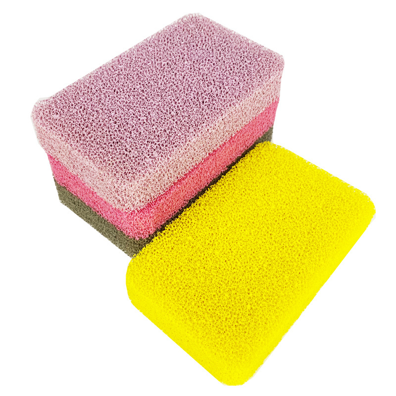 Magic Emery Sponge Kitchen Pot Brush Double Sided Silicone Hand Sponge For Bathing