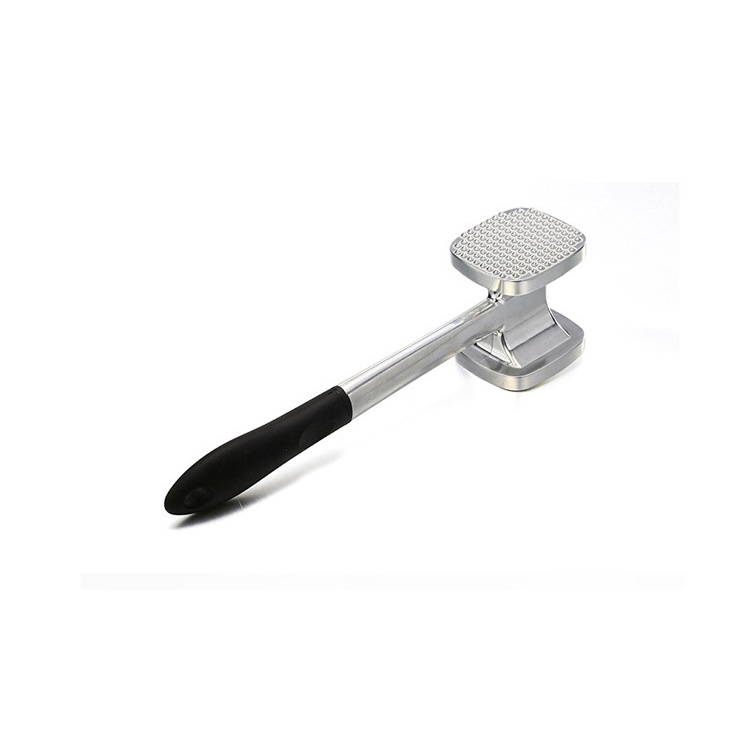 Hyri Meat Hammer With Comfortable Grip Rubber Handle Meat Mallet For Kitchen Aluminum Pine Meat Tenderizer